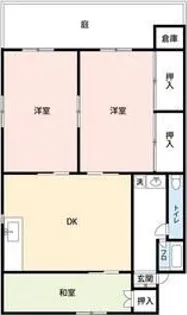 セジュール21C【1階】の間取り