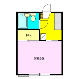 メイプルカサマ【2階】の間取り