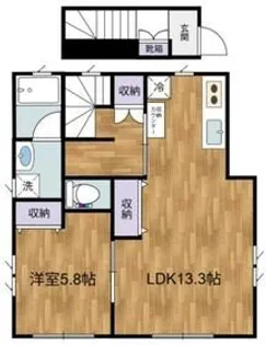 パークサイドプルメリア【2階】の間取り