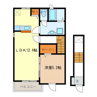 ルフレエトワール II【2階】の間取り