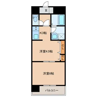 パレ・ドール萩原【2階】の間取り