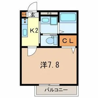 埼玉県川口市西川口1【アパート】の間取り