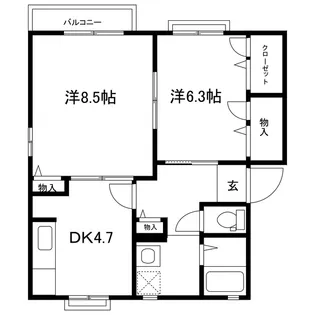 キャメロット7【1階】の間取り