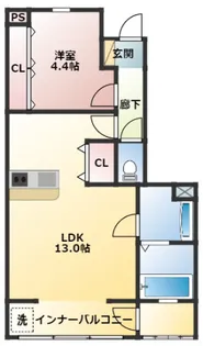 ELLE【1階】の間取り