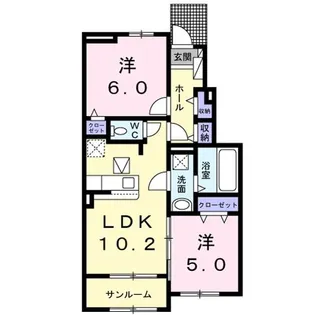 グレース高坂 II【1階】の間取り