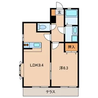 ノーベルパーク10【1階】の間取り