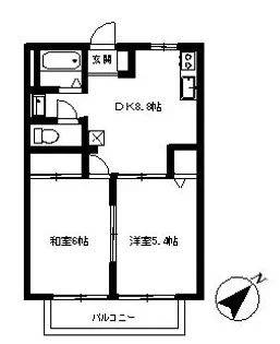 トミーハイツ【2階】の間取り