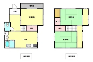 兵庫県神戸市北区山田町小部字向井谷【一戸建】の間取り