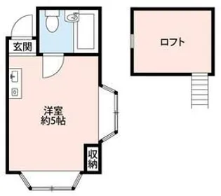 ハイムリバーA棟B棟【2階】の間取り
