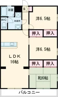 熊本県熊本市東区月出2【マンション】の間取り