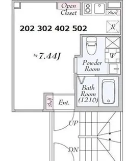 Nishi-Nippori Terrace【1階】の間取り