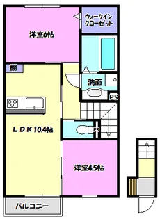コーポファミーユ【2階】の間取り