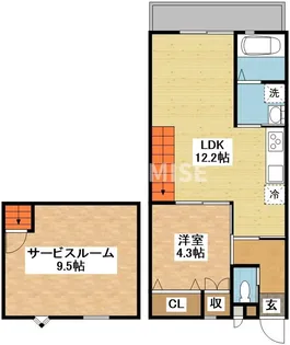 modern palazzo住吉ヒルズ【2階】の間取り