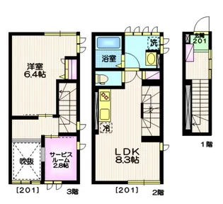 SUNRISE MARTHAの間取り
