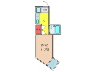 エスポワール千里山【1階】の間取り