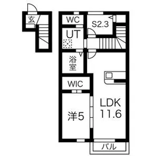 グレンディール B棟【2階】の間取り