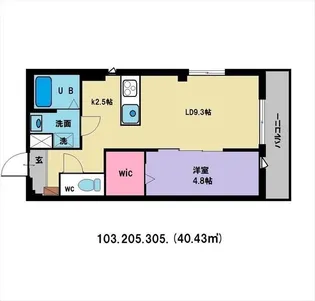 ADVANCE都筑【3階】の間取り