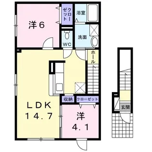 ストーン ウェル【2階】の間取り