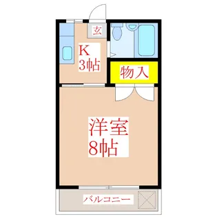 トンボパレス21-III A棟【2階】の間取り