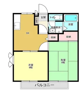 セトル上白根B棟【2階】の間取り