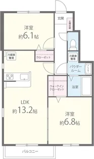 アルミック山荘(B棟)【1階】の間取り