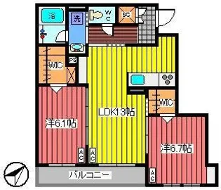 太陽の家【2階】の間取り