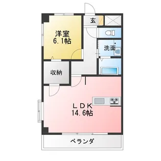 シャンボール薬師山【2階】の間取り