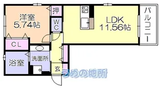 ブレイティア【2階】の間取り