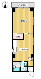 コーポ業平【6階】の間取り
