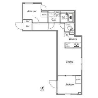 GRAN PASEO碑文谷North【3階】の間取り
