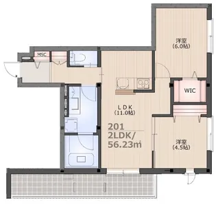 GERBERA(ガーベラ)【2階】の間取り