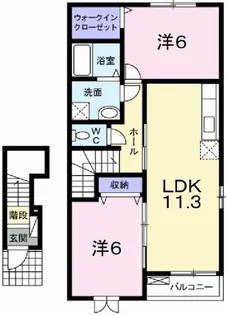 チェリー・ブロッサムIII【2階】の間取り