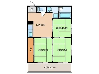 アスエ長田マンション【2階】の間取り