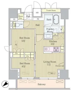 セリオ落合東中野【8階】の間取り