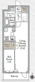 Live Casa千鳥町【4階】の間取り