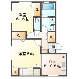 水沢ステーションアベニューF棟【2階】の間取り