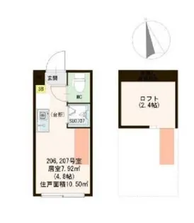 ハーモニーテラス高円寺南V【2階】の間取り