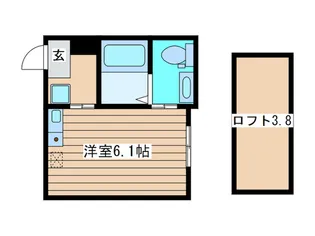 ベイルーム三ッ沢【1階】の間取り