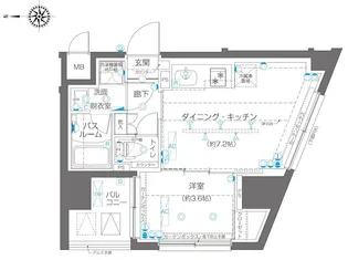 ZOOM高田馬場【4階】の間取り