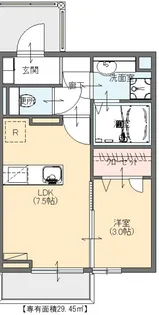 マリベールリベラ A棟【1階】の間取り