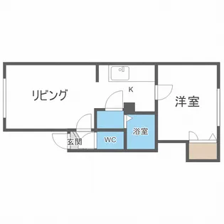 シャネル月寒EAST【1階】の間取り