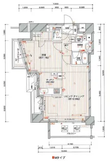 フィールM西新宿【9階】の間取り