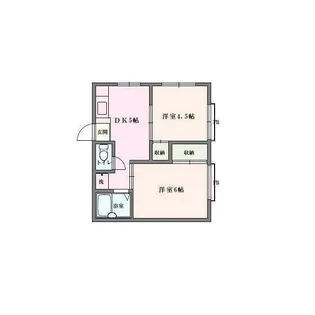 ラシェール鎌ヶ谷【2階】の間取り