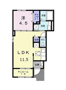 プロムナード富士【1階】の間取り