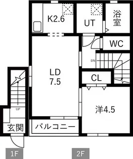 Bel Posto III【2階】の間取り
