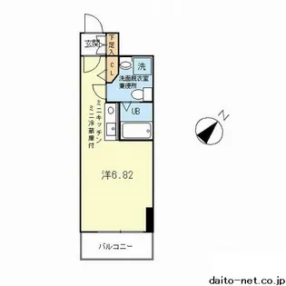ライフゾーン玉川【6階】の間取り