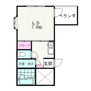 クレアトゥール松乃【5階】の間取り