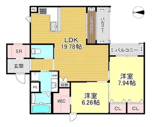 Bellissimo継孝院【2階】の間取り