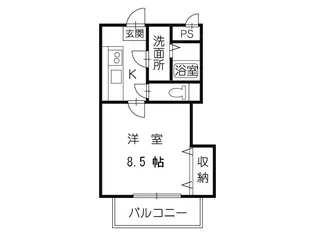 ベルメゾン宮田【1階】の間取り