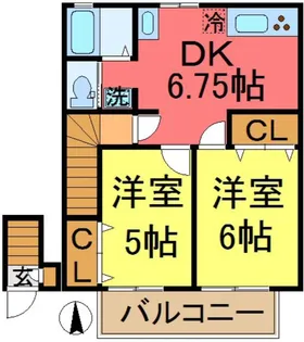 EVING【2階】の間取り